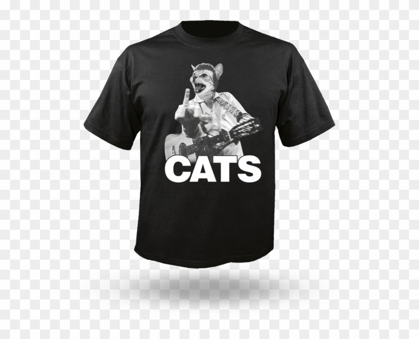 Johnny Cats - Unisex T-shirt - Johnny Cash Shirt Clipart