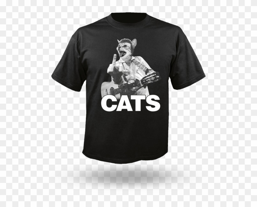 Johnny Cats - Unisex T-shirt - Johnny Cash Shirt Clipart #4317798