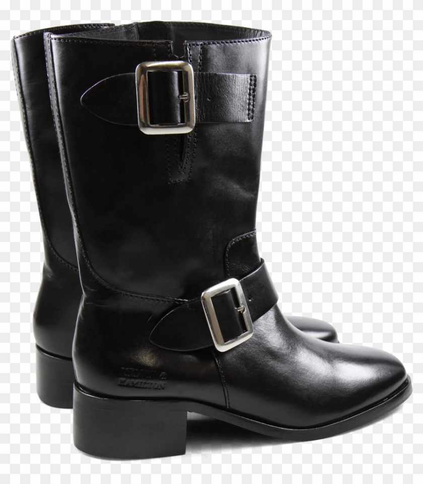 Boots Suzy 1 Brilliant Black Hrs - Motorcycle Boot Clipart