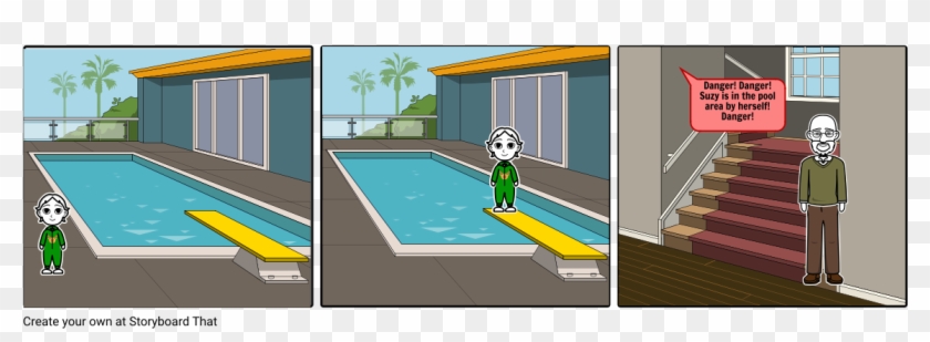 Pool Suzy - Cartoon Clipart #4319057