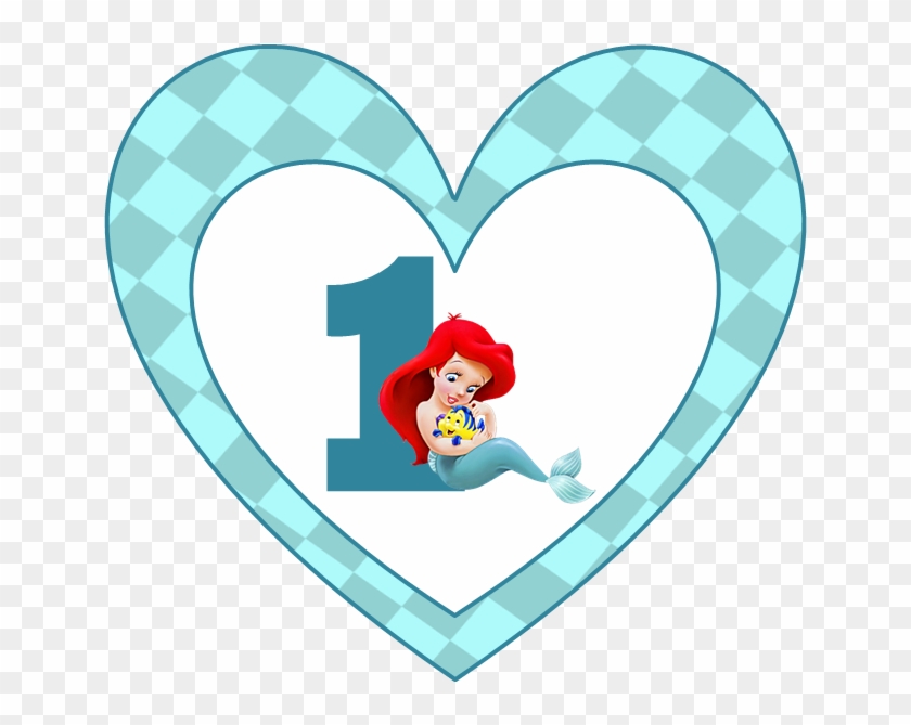 Kit De Ariel Y Flaunder, Primer Cumpleaños, Para Imprimir - Disney Baby Clipart