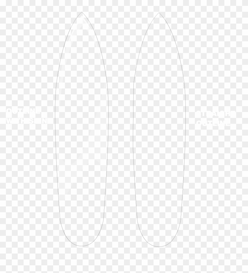 Fla), Surfboard Template ( ) - Circle Clipart
