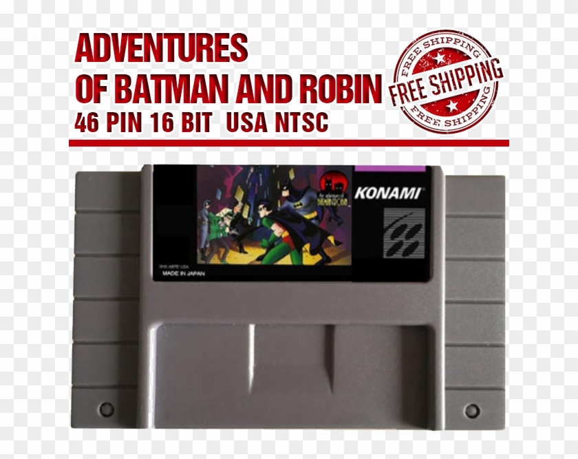 Details About Adventures Of Batman And Robin Snes Nintendo - Gadget Clipart