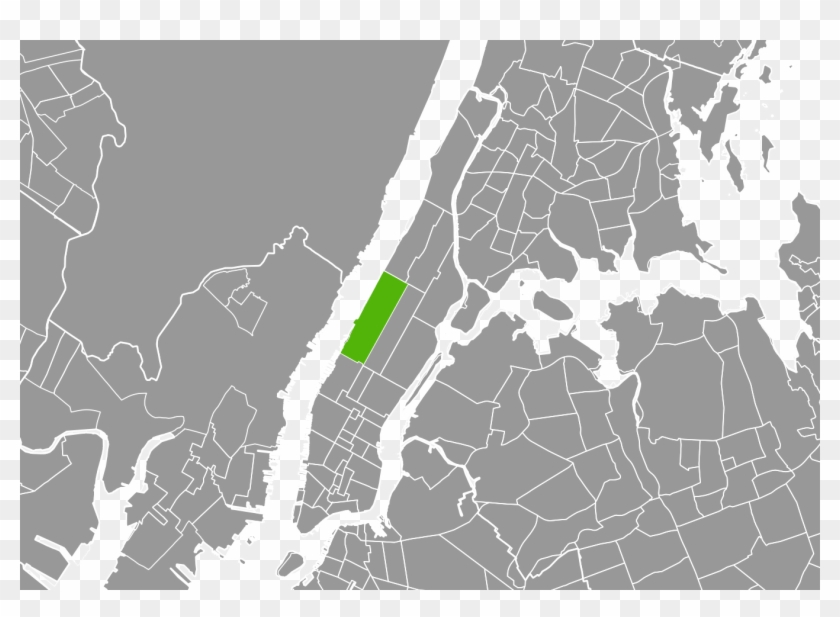Map - New York City Map Silhouette Clipart