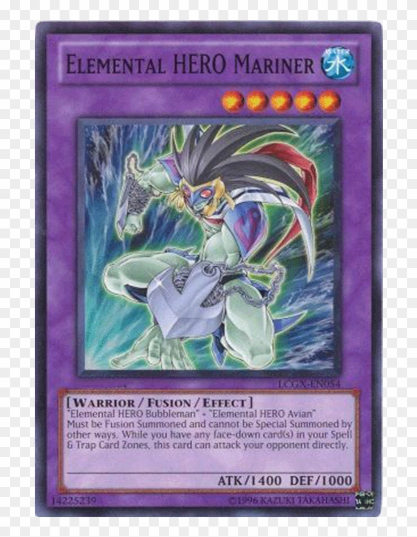 Details About Elemental Hero Mariner - Yu Gi Oh Elemental Hero Mariner  Clipart (#4320405) - PikPng