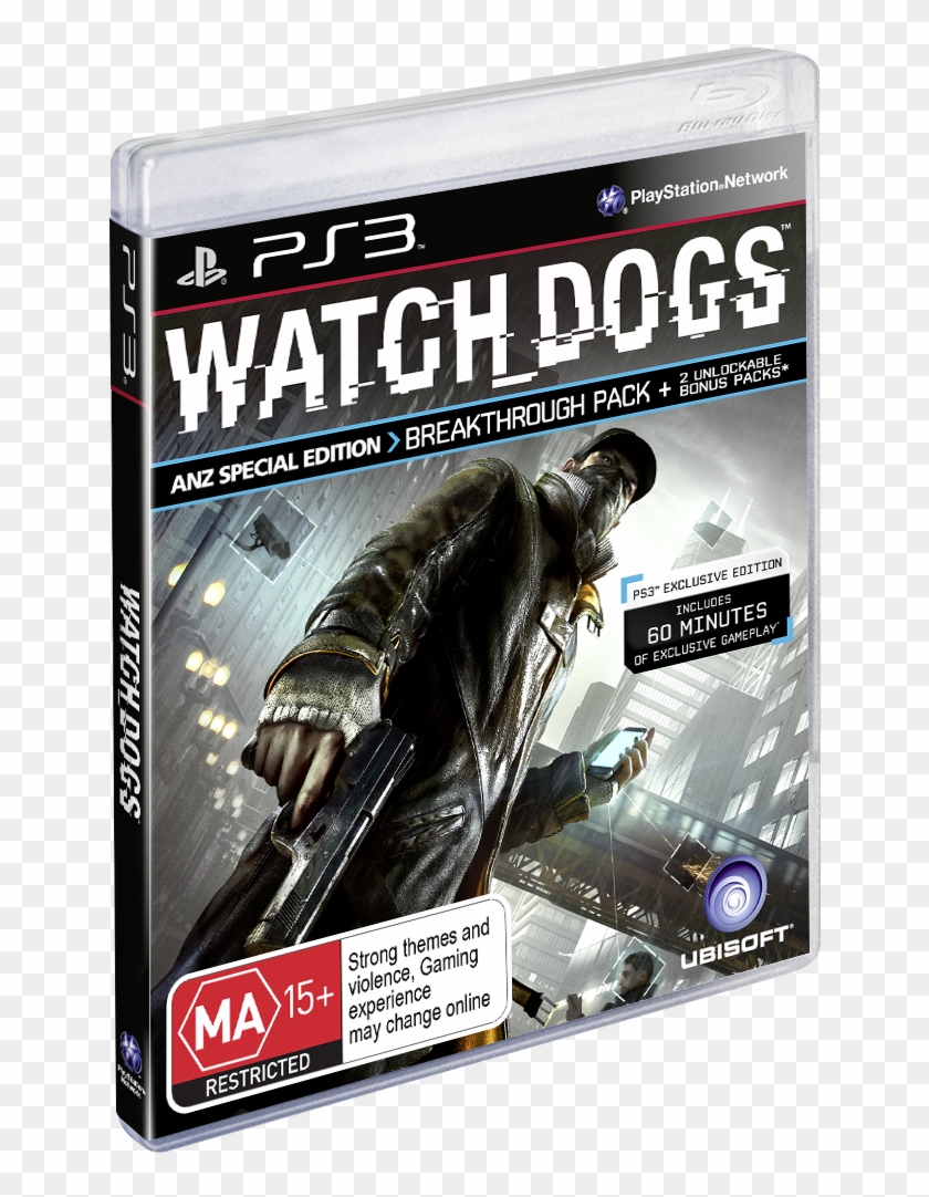Wd Ps3 Pack 3d Anz Ma - Jogo Watch Dogs Ps3 Clipart