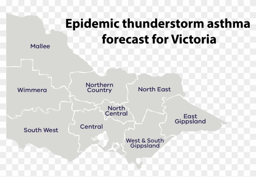 Thunderstorm Asthma Forecast Maps - University Of Victoria Clipart #4321497