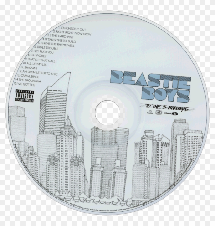 Beastie Boys To The 5 Boroughs Cd Disc Image - Beastie Boys To The 5 Boroughs Cd Clipart #4322013