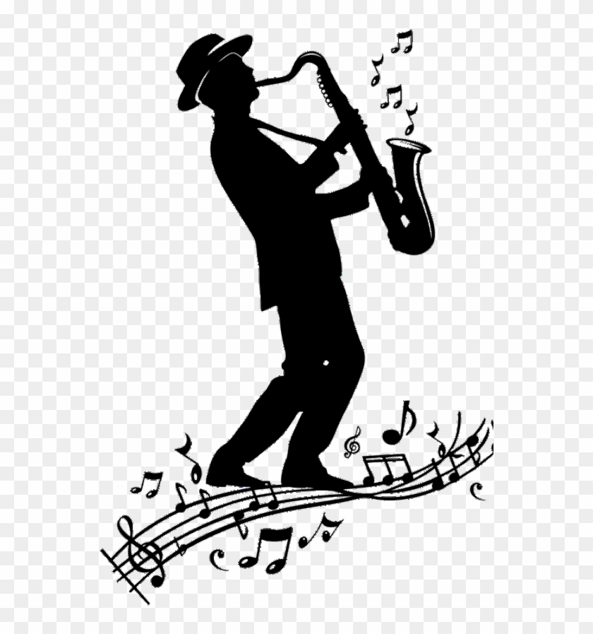 Model Image Graphic Image - Mardi Gras Silhouette Jazz Clipart