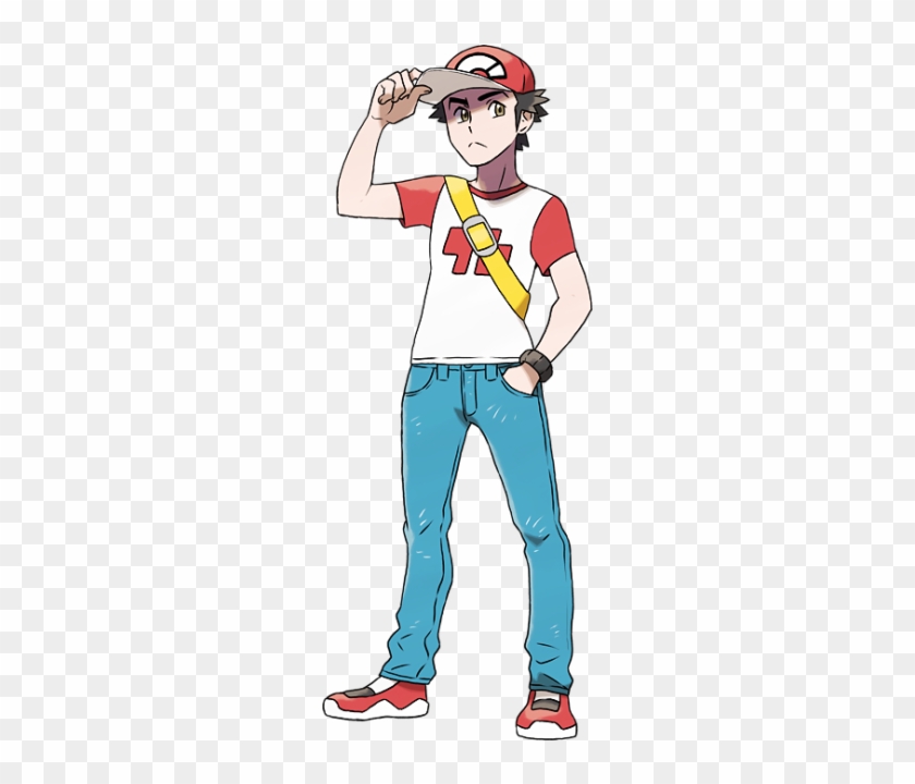 Pokemon Red Trainer Sprites - Sun And Moon Red And Blue Clipart