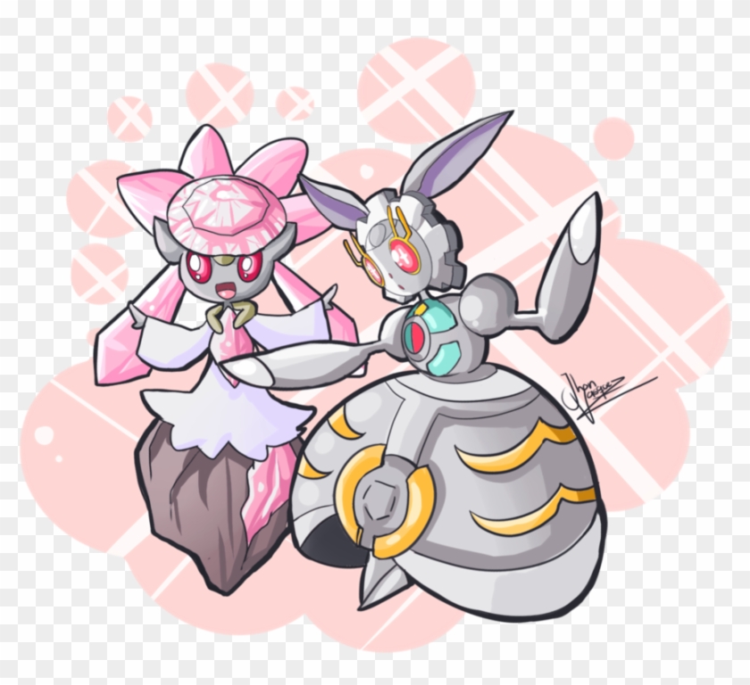 Pokemon Diancie X Hoopa Clipart