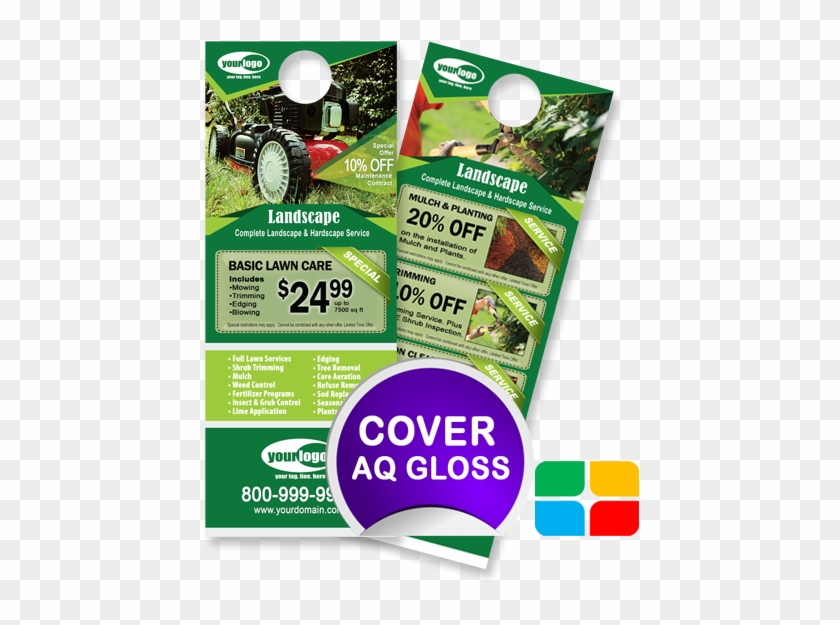 Landscaping Door Hangers La010022 425 X 11 Cov - Landscaping Door Hanger Clipart