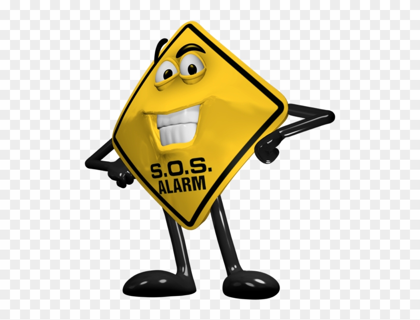 Door Stickermannobackground - Sos Alarm Company Clipart #4323894