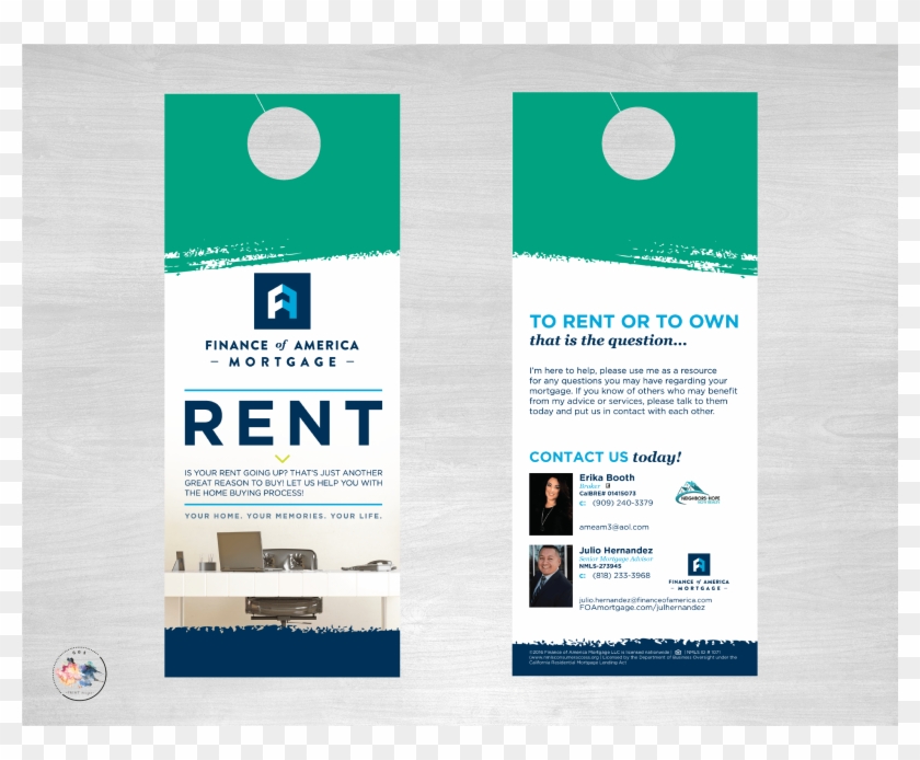 Real Estate Door Hangers Graphic Design Clipart 4324105 Pikpng