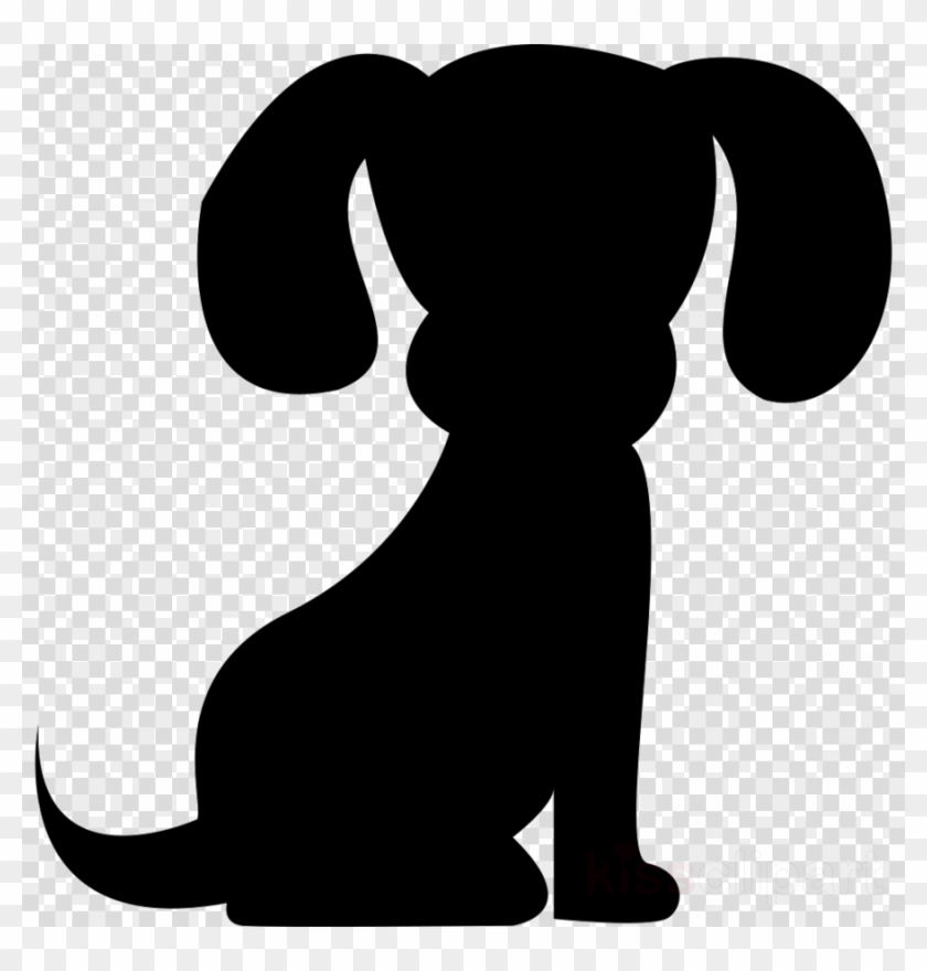 Cute Dog Silhouette Clipart Bichon Frise Puppy Yorkshire - Silhouette Of A Dog Face - Png Download
