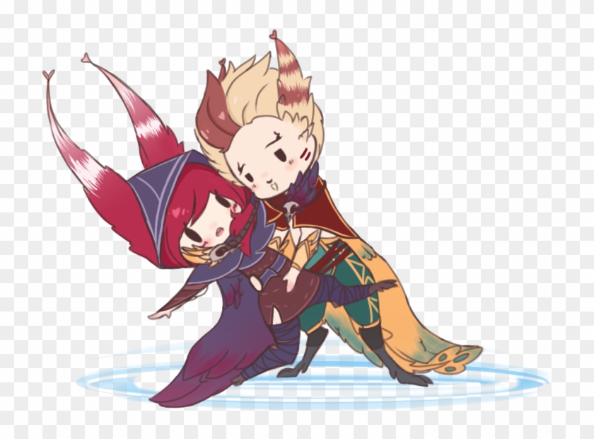 Rakan Xayah Recall By Saphlra - Rakan And Xaya Recall Clipart