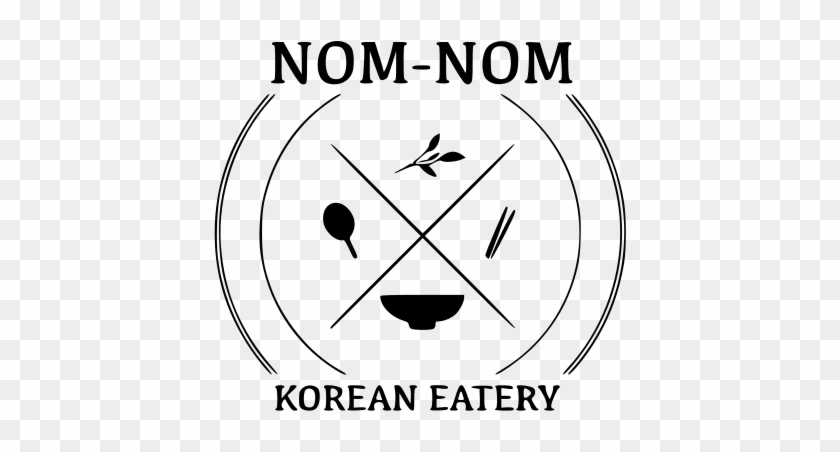 Welcome To Nom Nom Korean Eatery - Circle Clipart #4324461