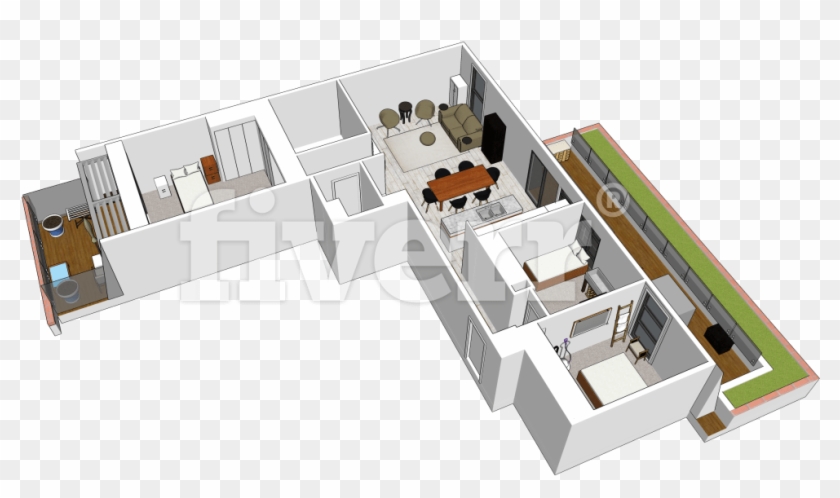 Big Worksample Image - Floor Plan Clipart