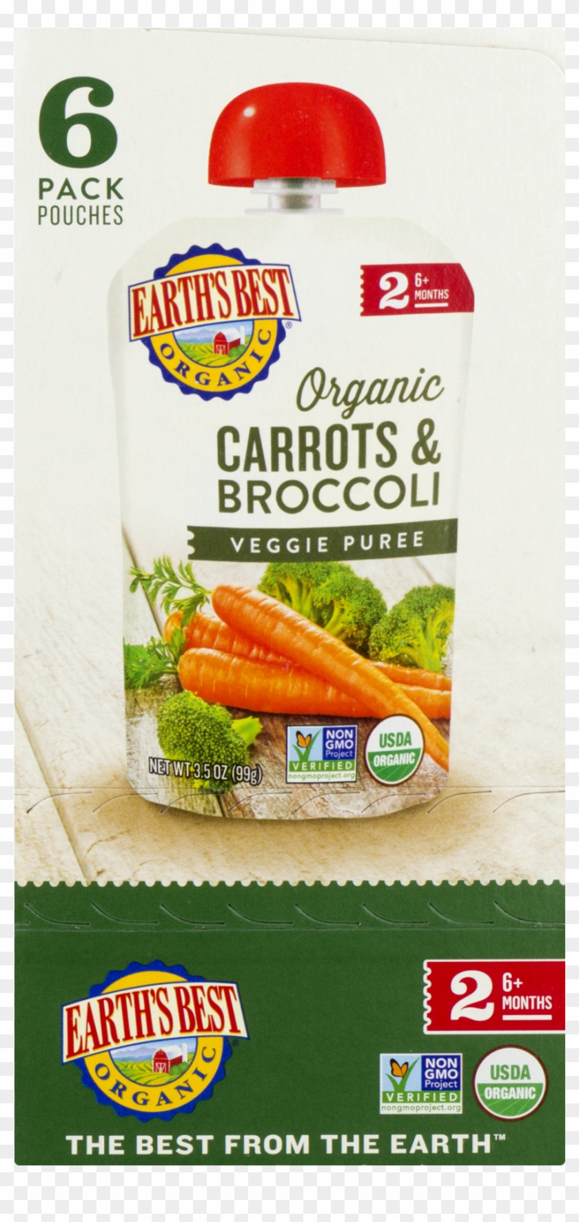 Earth's Best Organic Carrots & Broccoli Veggie Puree - Earth's Best Clipart #4325220