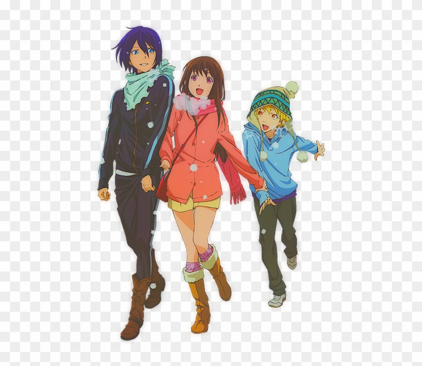 Photo Render Noragami Yato Hiyori And Yukine By Panelletdelimon-d79oft8 - Yukine Yato Y Hiyori Clipart