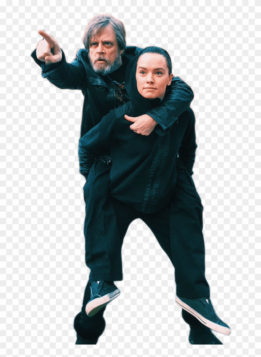 Persondaisy Ridley Carrying Mark Hamill - Daisy Ridley Mark Hamill Clipart