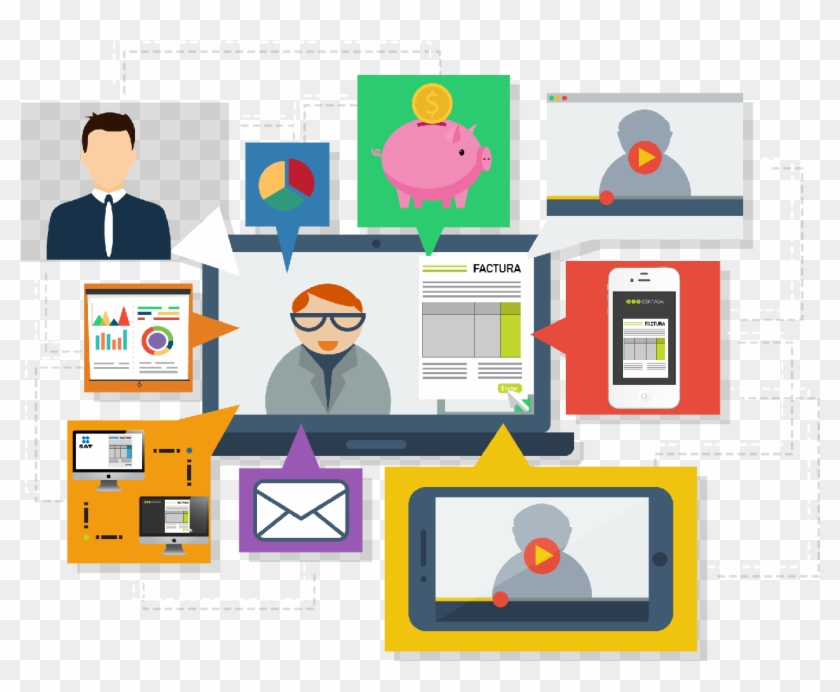 Tu Contador Y Tú Conectados A La Hora Que Lo Necesites, - Web Conferencing Clipart #4326449