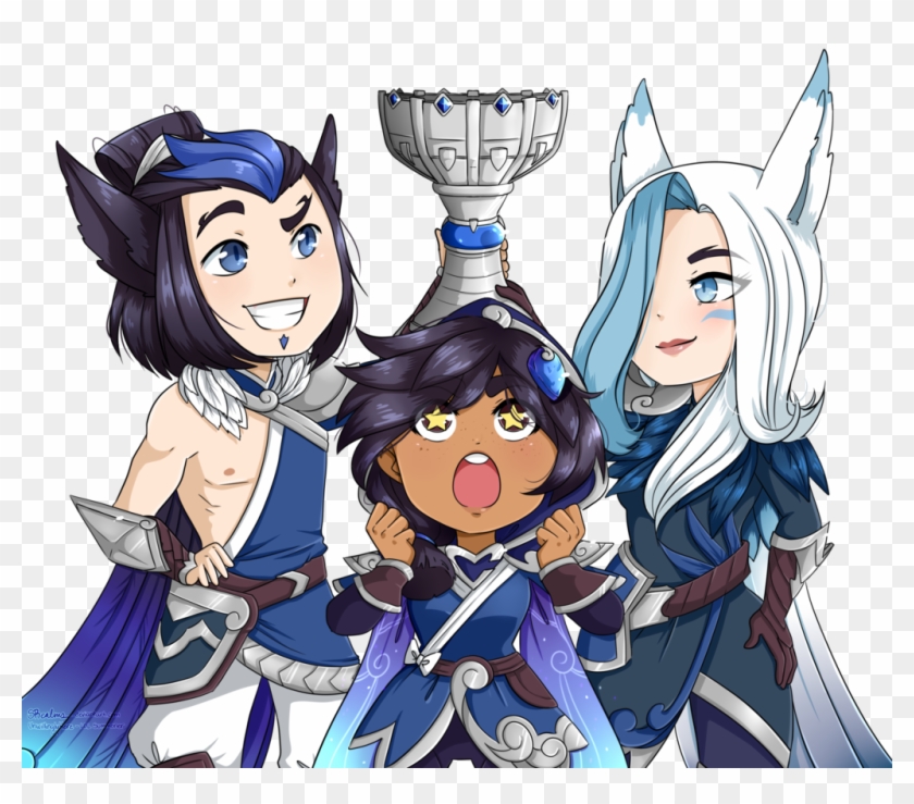 Ssg Xayah, Rakan & Taliyah By Srealms Hd Wallpaper - Cartoon Clipart