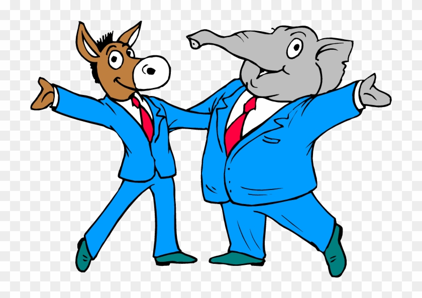 Democratic Party Elephant - Republicans And Democrats United Clipart #4326982
