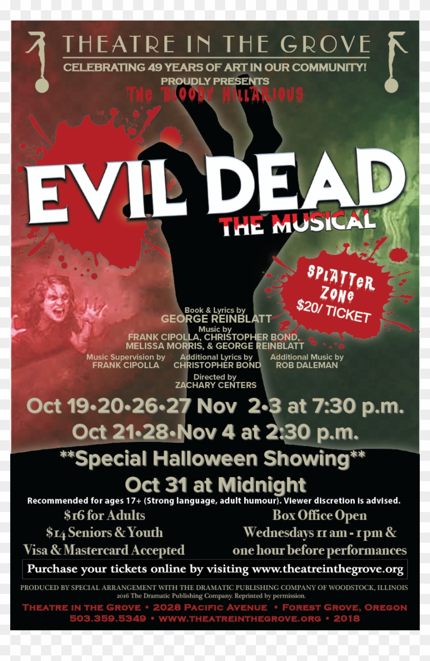 Finalevil Dead Poster Evil - Evil Dead The Musical Clipart