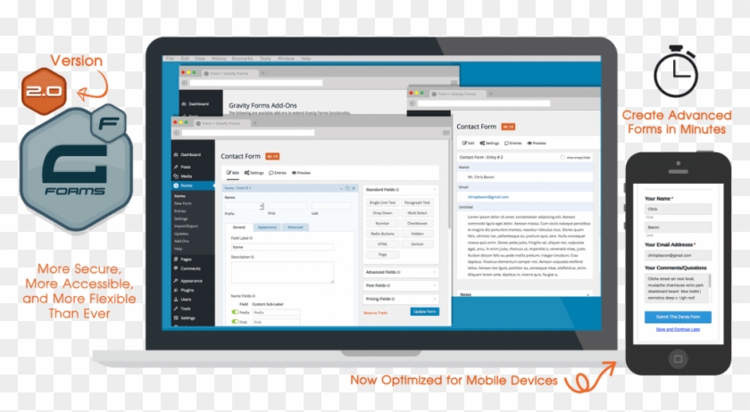 Gravityforms Wordpress Contact Form Plugin - Wordpress Contact Forms Plugin Clipart