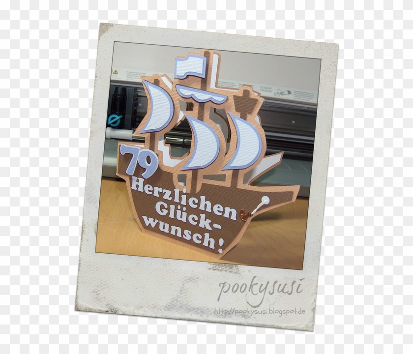 Sailboat Card With Silhouette Cameo - Sign Clipart #4328910