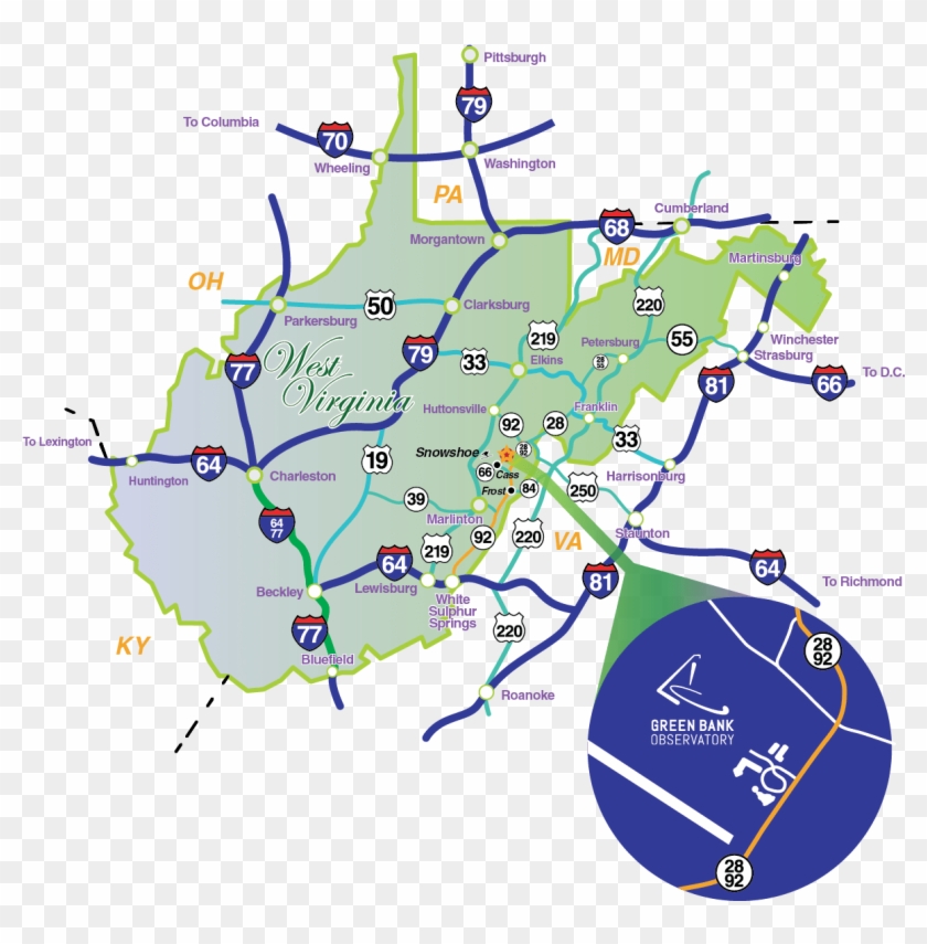 Map To The Gbo - Map Clipart