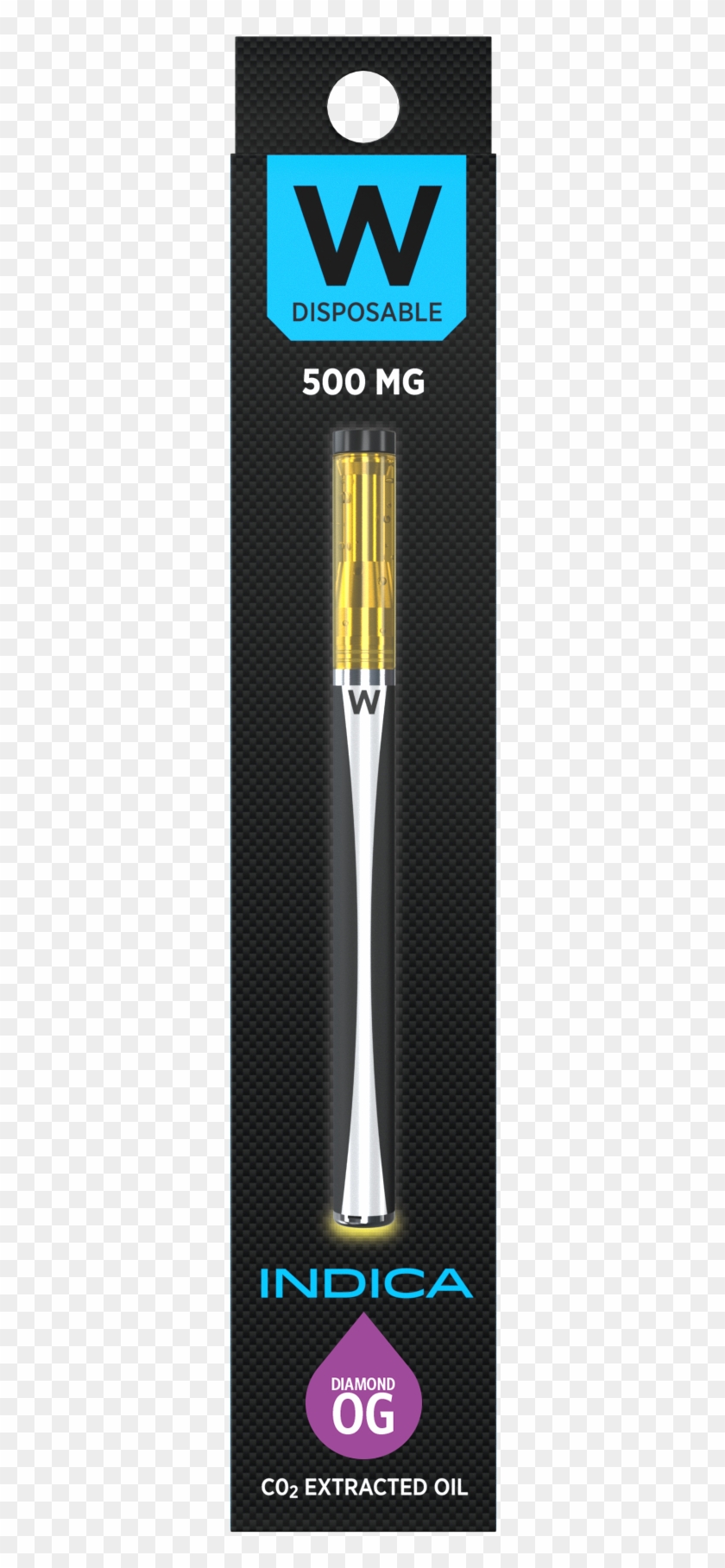 Diamond Og Indica 500mg Disposable Vaporizer By W Vapes - W Vapes Hybrid Disposable Clipart