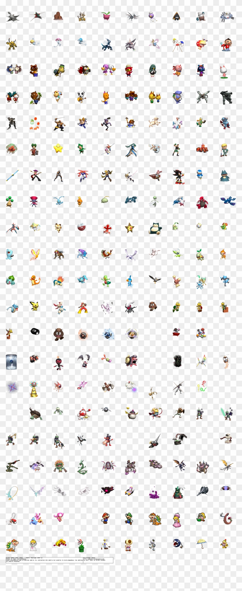 Super Smash Bros Brawl Menus Trophy Previews - Super Smash Bros 2d Sprites Clipart