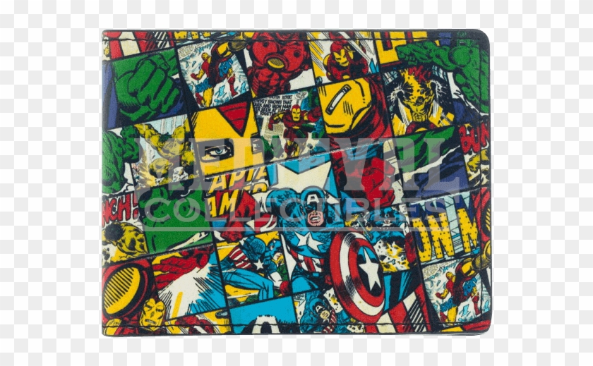 Marvel All Over Print Bi Fold Wallet - Wallet Clipart