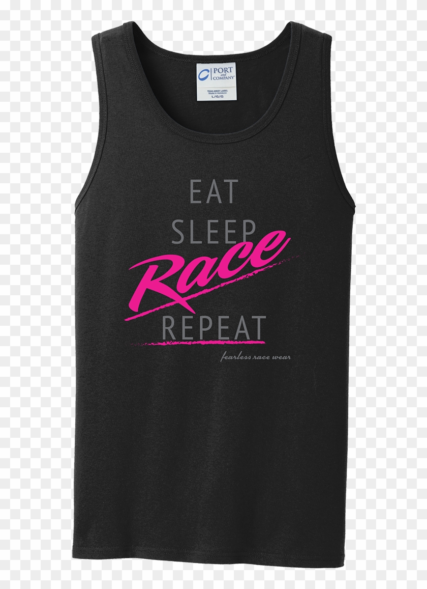 Eat, Sleep, Race, Repeat Tanks - Active Tank Clipart