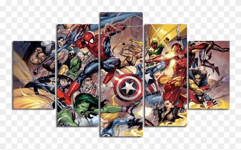 Marvel Comics Universe - Marvel Painting Canvas Clipart #4330731