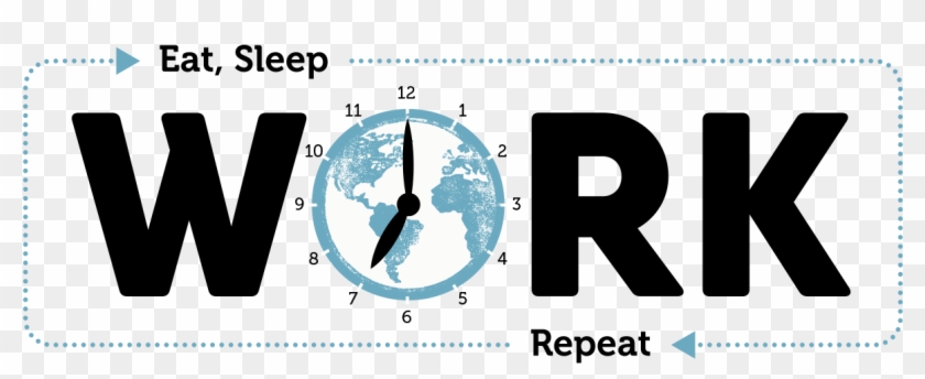 Eat, Sleep, Work, Repeat - Children Clipart