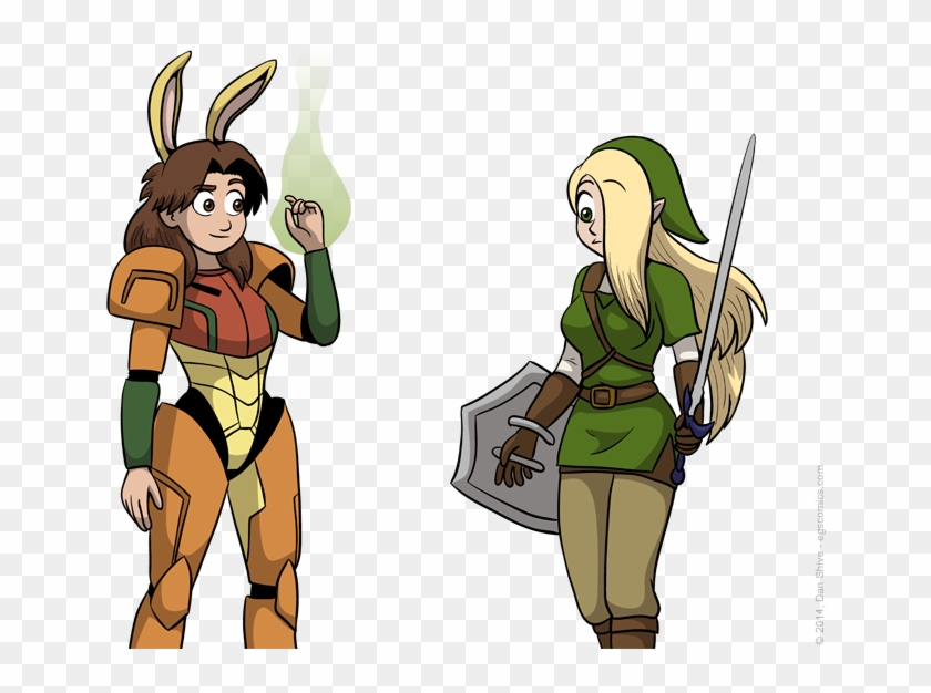 Requested By Brian - Samus With Bunny Ears Clipart