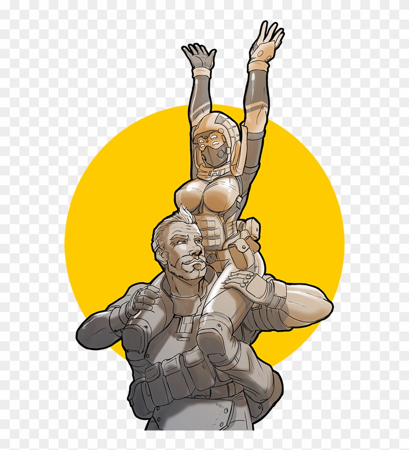 Z44zwev - Titanfall Female Pilot Fan Art Clipart