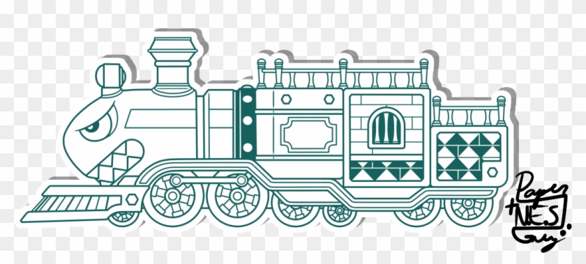 Drawing Train Bullet - Mario 3d Bullet Bill Express Clipart #4332379