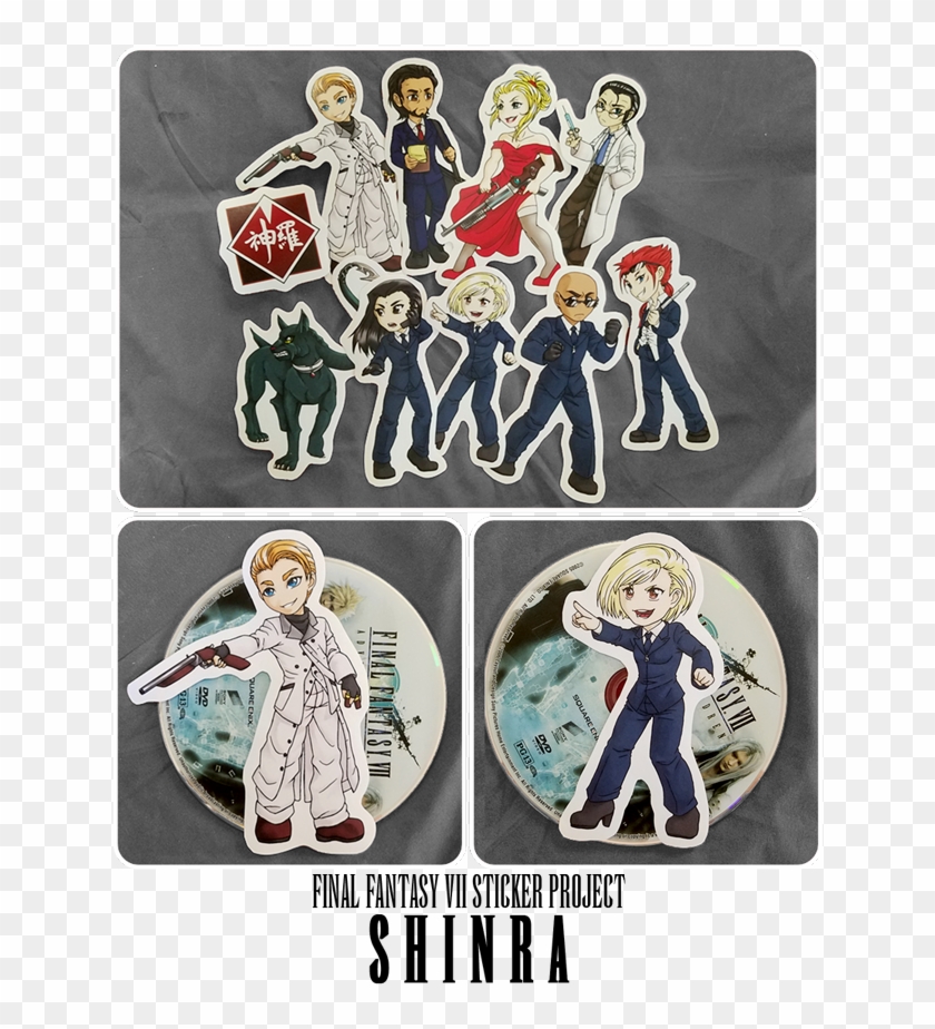 The Ogc Shinra Set Is Finally Finished I'm Super Pleased - Final Fantasy Vii Advent Children Clipart