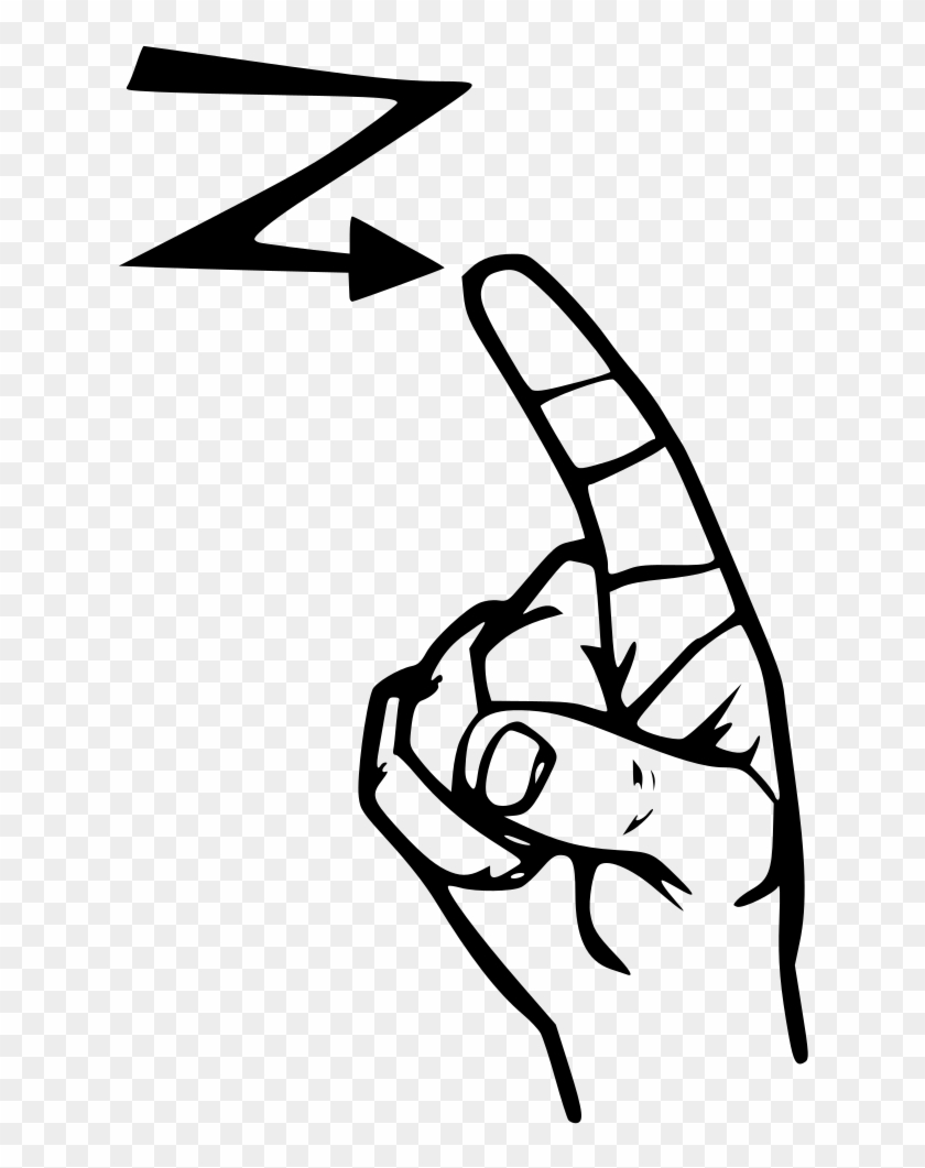 Sign Language Z Clipart