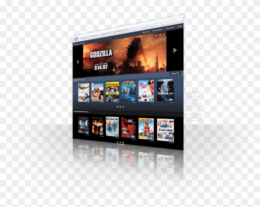 Kaleidescape Store Godzilla Thumbnail - Online Advertising Clipart