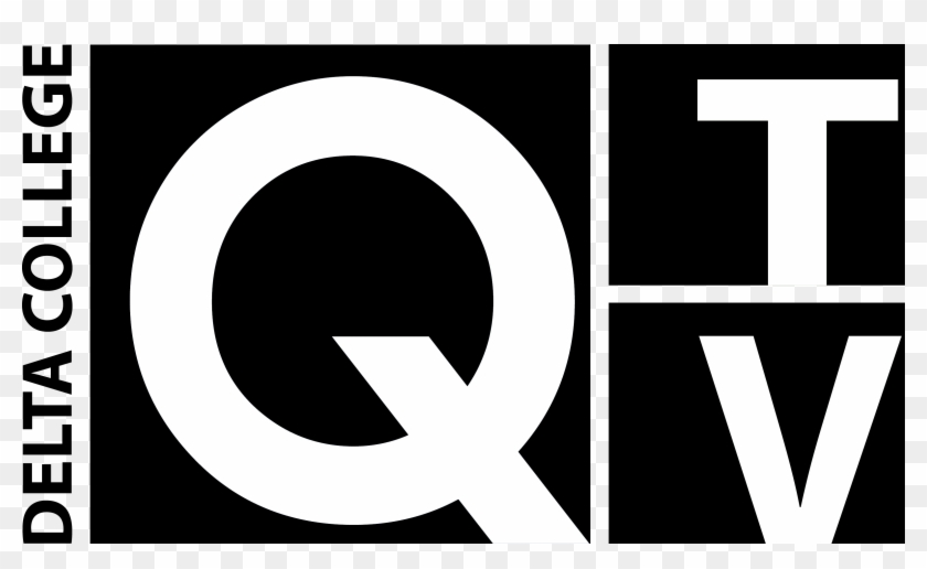 Q-tv Logo In Black - Circle Clipart #4336406
