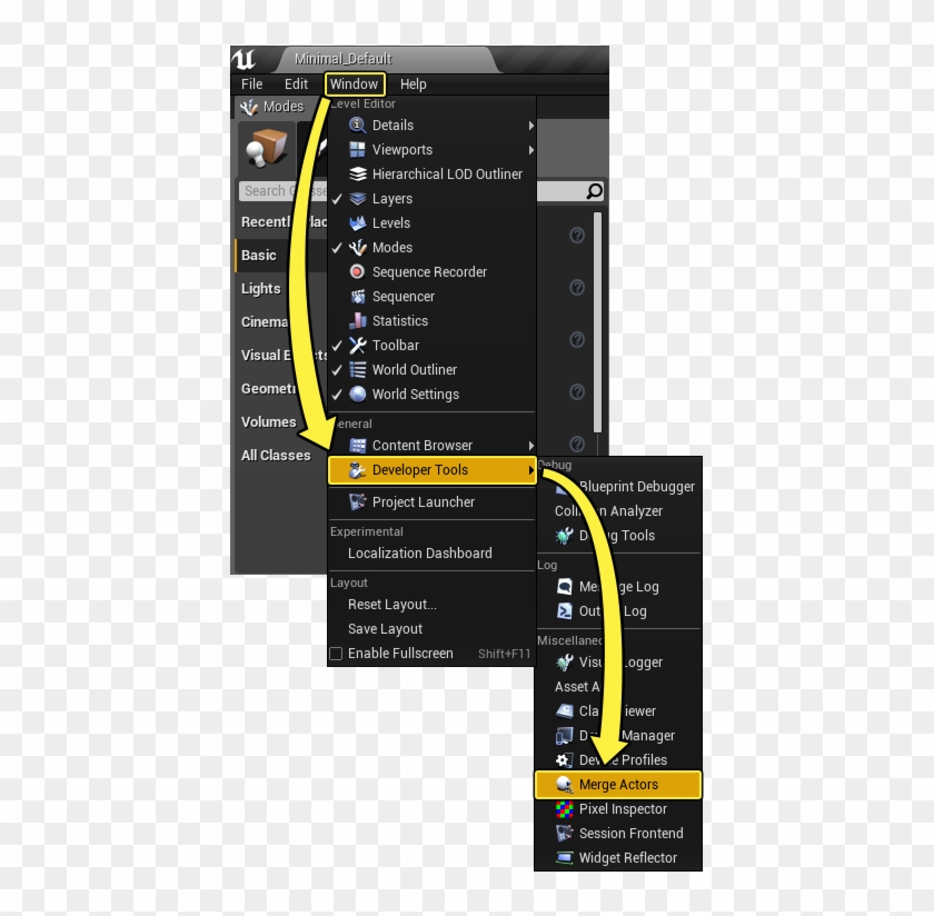 Mergemenu - Merger Actor Material Settings Clipart