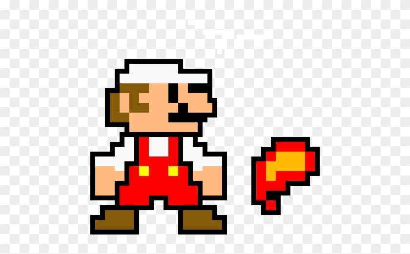 Fire Mario - Fire Mario Pixel Art Clipart #4337194