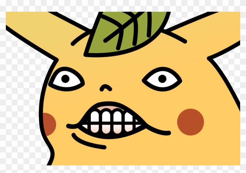 Wut , - Pikachu Leaf On Head Clipart