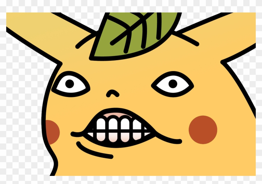 Wut , - Pikachu Leaf On Head Clipart #4337736