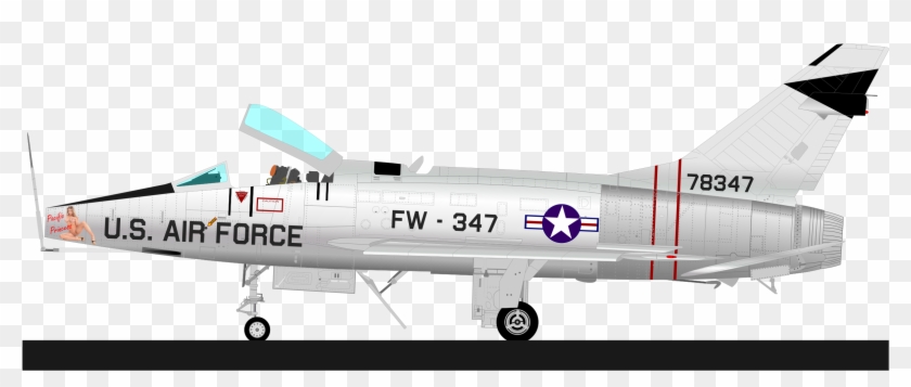 This Free Icons Png Design Of Super Sabre F-100 - Model Aircraft Clipart #4338160